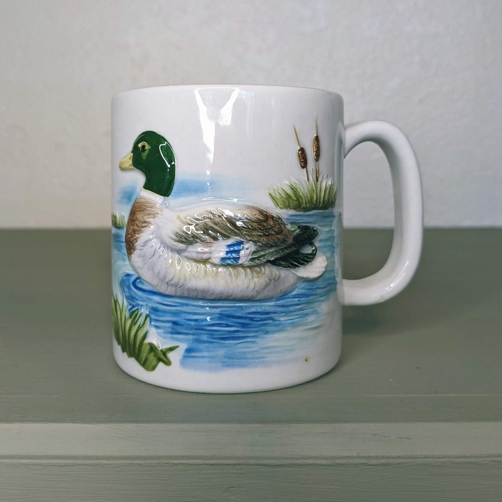 VTG 3D Duck Otagiri Mug